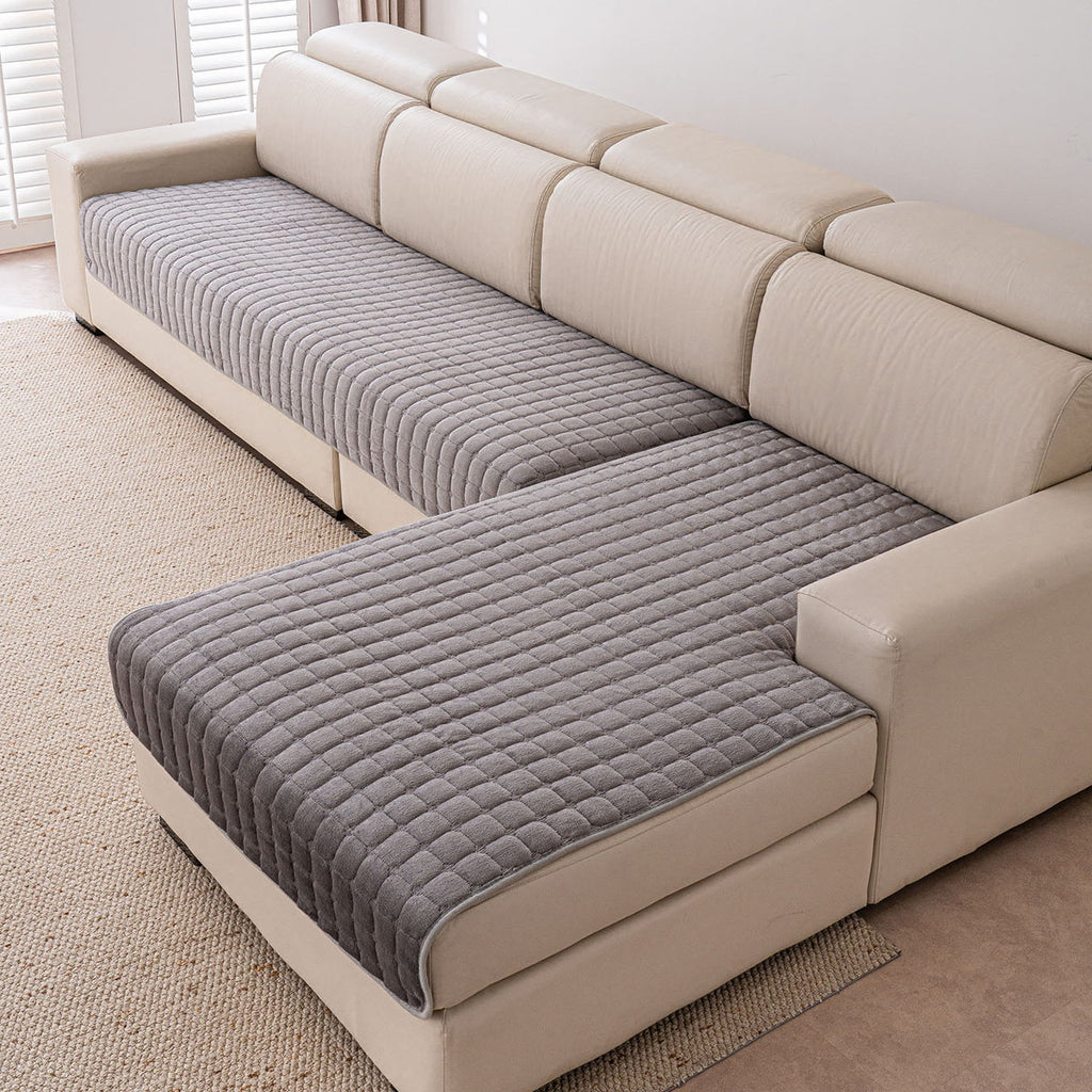 Yantheti A01 quilted sectional sofa cushion cover 3