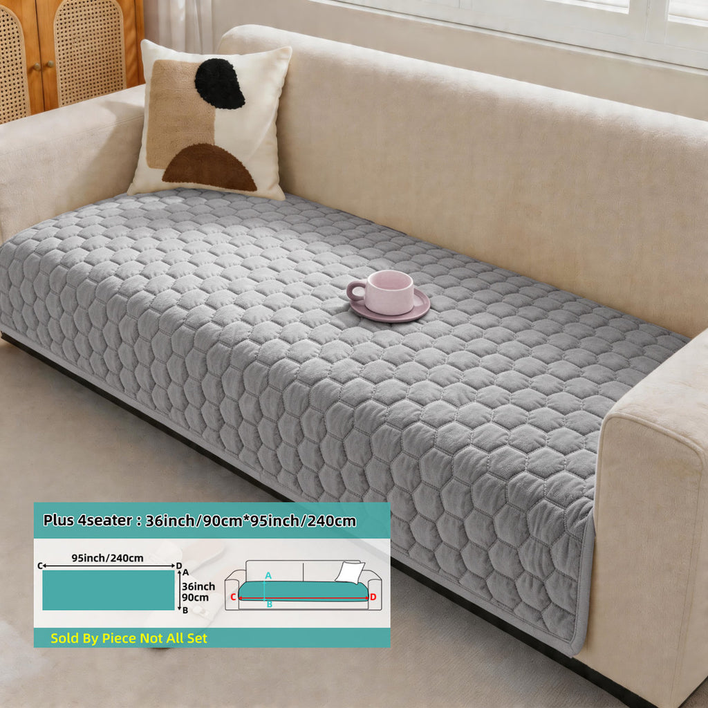 Yantheti A09 plush velvet sofa cover 6