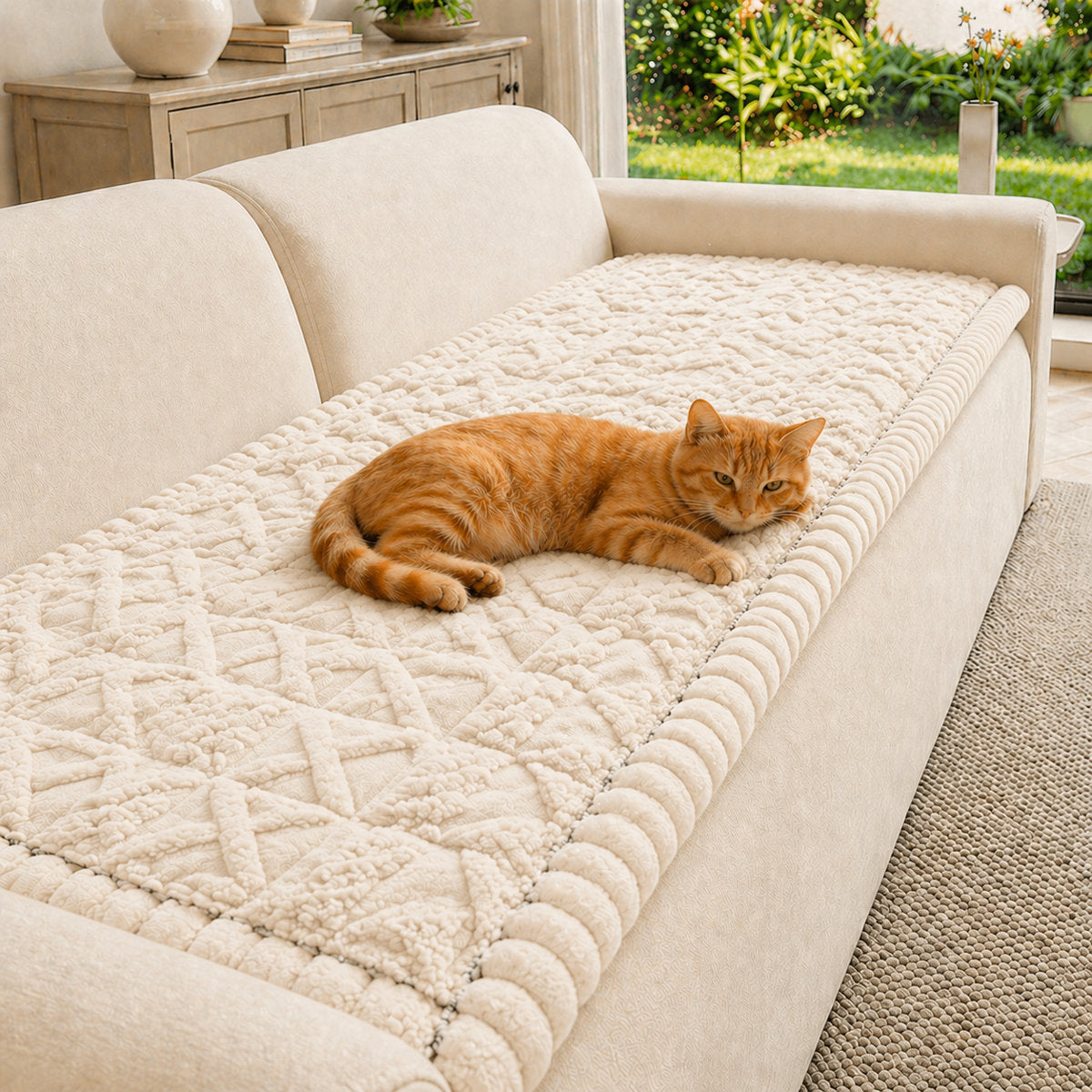 Yantheti FZF02 3D diamond sofa cover 3