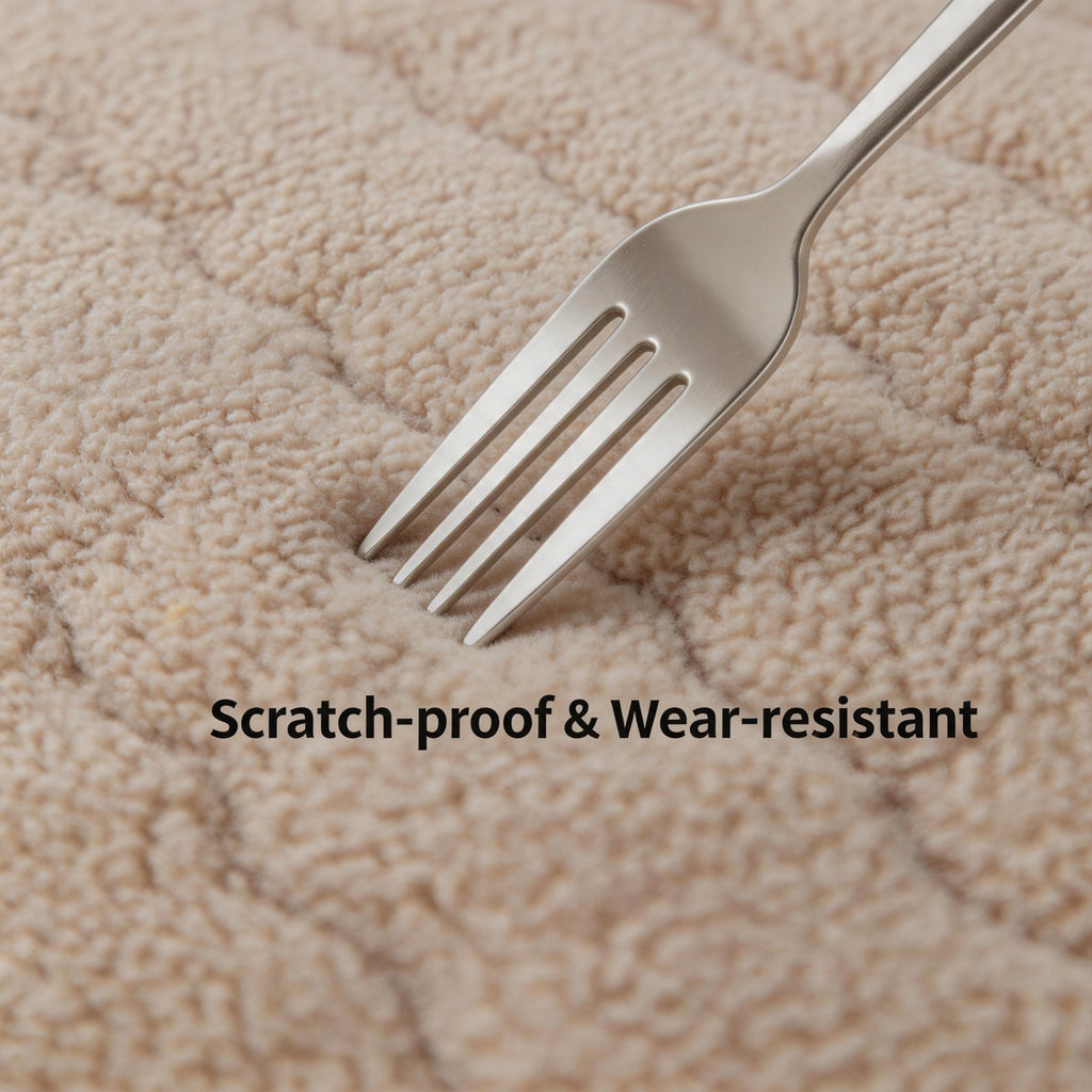 Yantheti A16 textured sherpa sofa cover 4