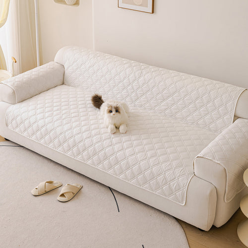 Yantheti A17 diamond plaid sofa cover 1