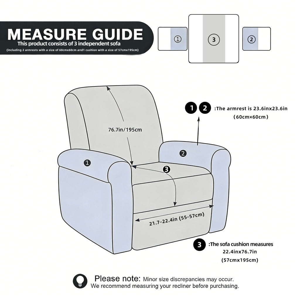 Yantheti C10 plush recliner cover 8