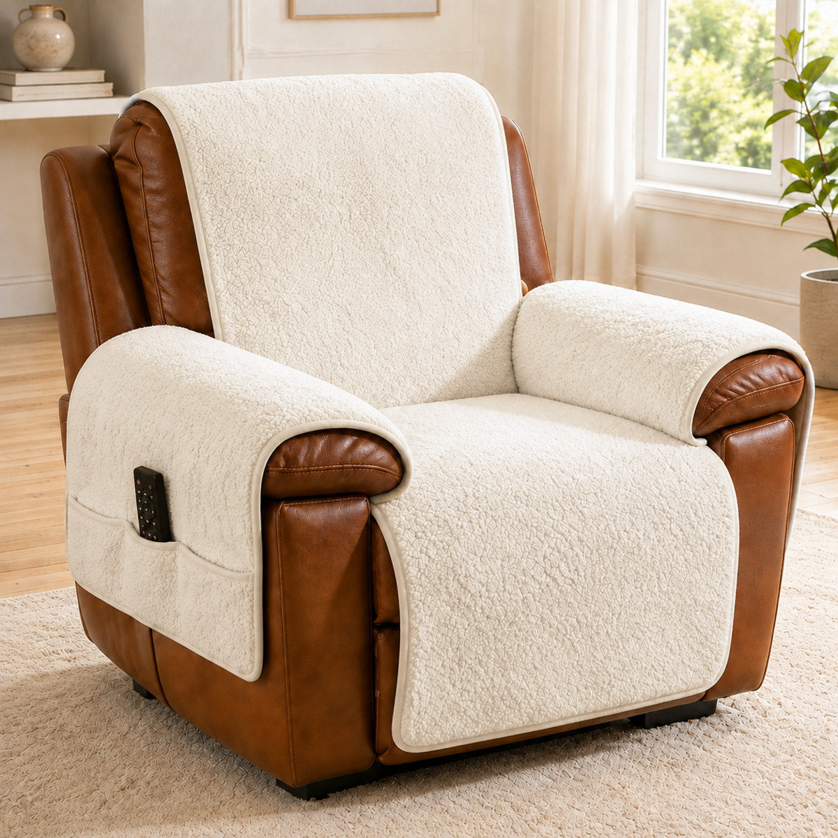 Yantheti C12 sherpa recliner cover 1