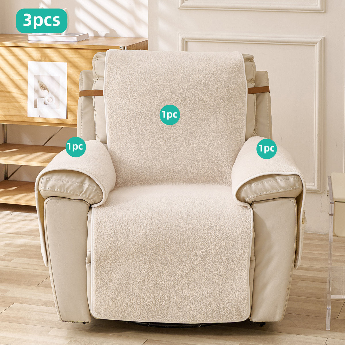 Yantheti C12 sherpa recliner cover 4