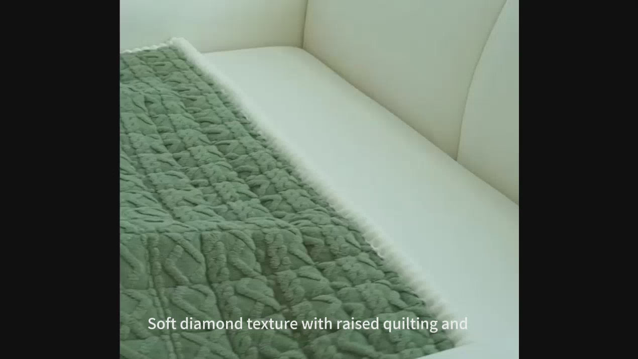 Yantheti FZF02 3D diamond sofa cover product video