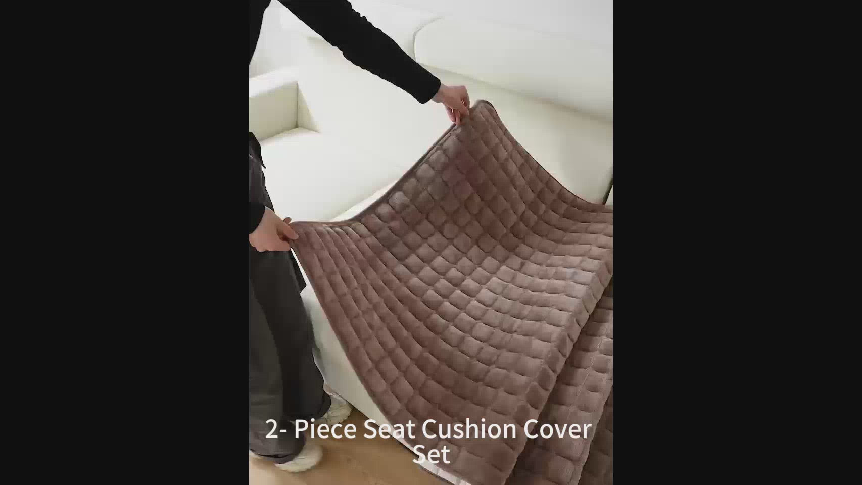 Yantheti A01 quilted sectional sofa cover product video
